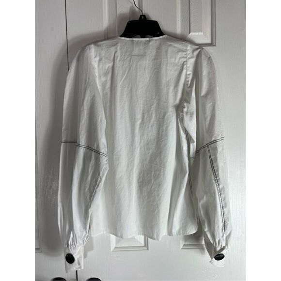 NWT Zara Womens White Blouse Size Small - Picture 3 of 5